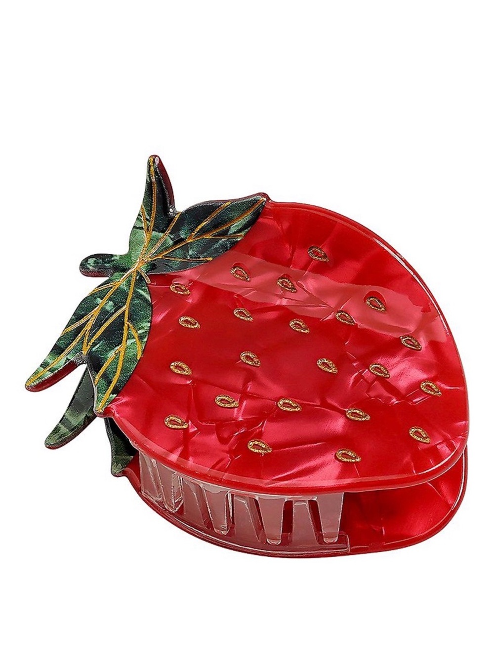 Emberly Red Strawberry Claw Clip - Picture 2 of 3